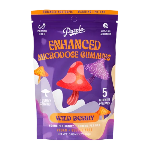 purple amanita mushroom gummies